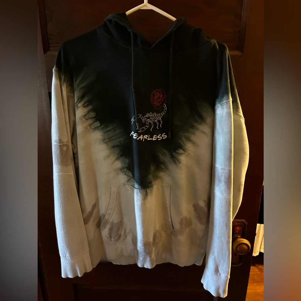 Black and Haired Tie-Dye hoodie